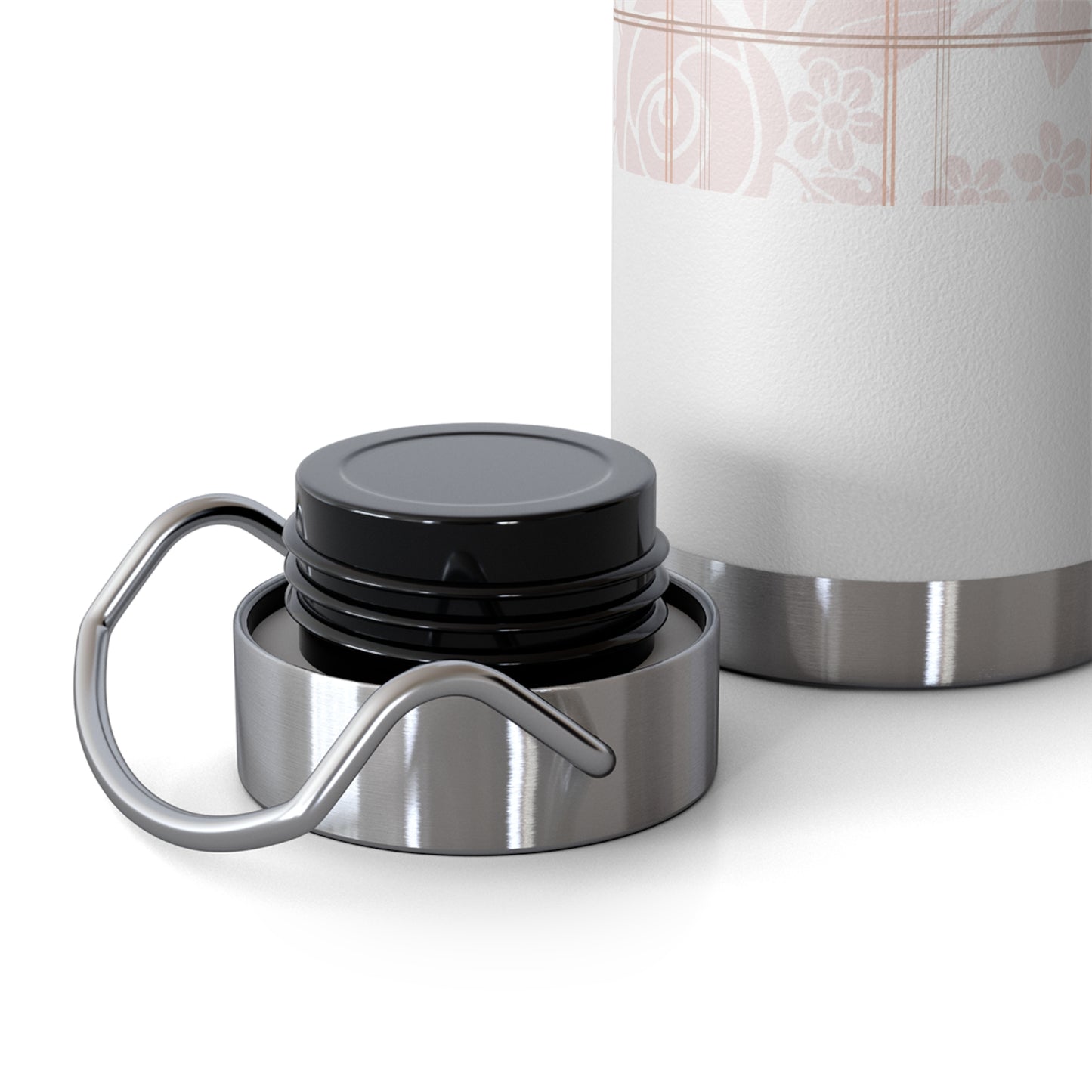 Elegant Floral 22oz Insulated Water Bottle – Eco-Friendly Gift