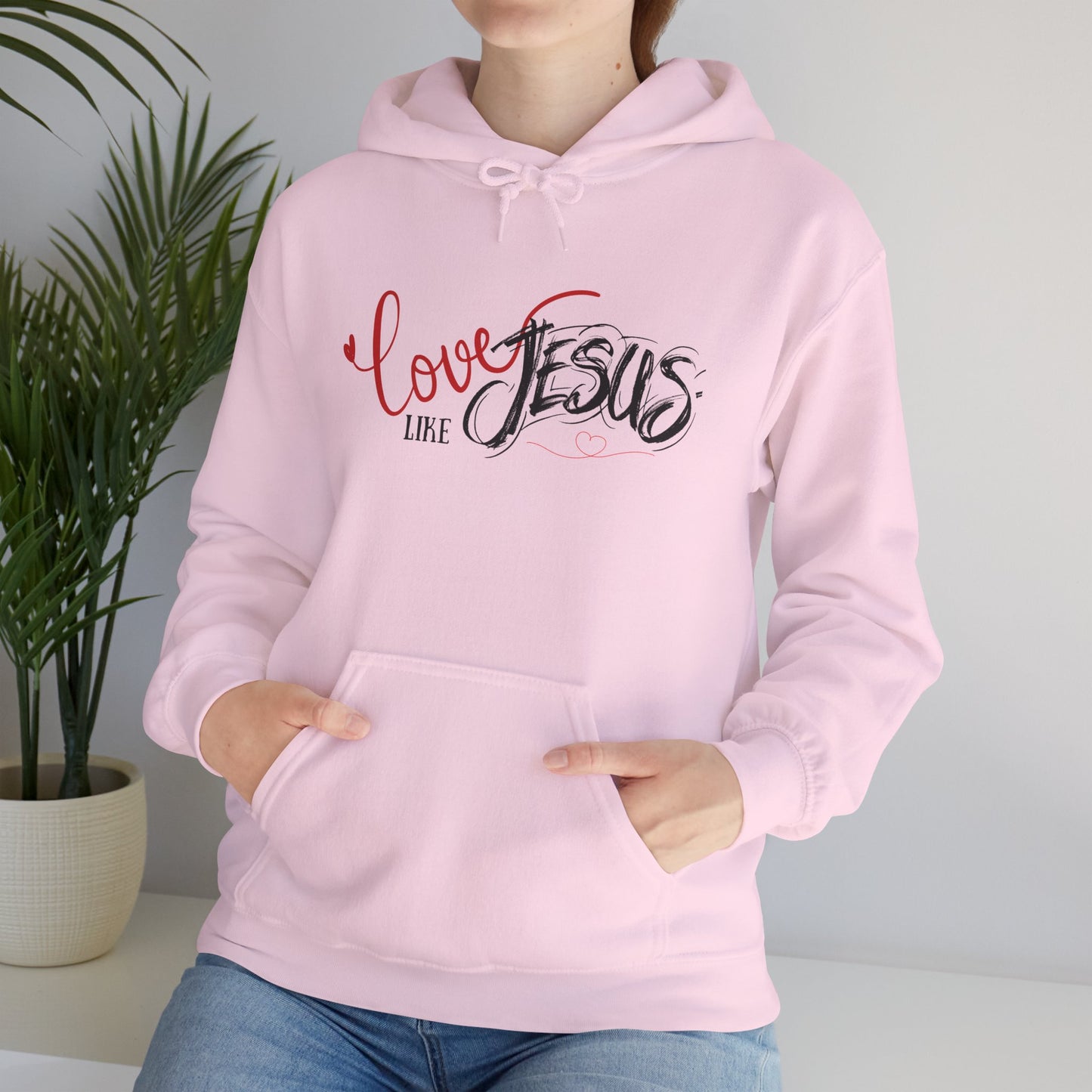 Love Like Jesus Hoodie – Unisex Christian Sweatshirt, Faith-Based Gift, Casual Religious Apparel