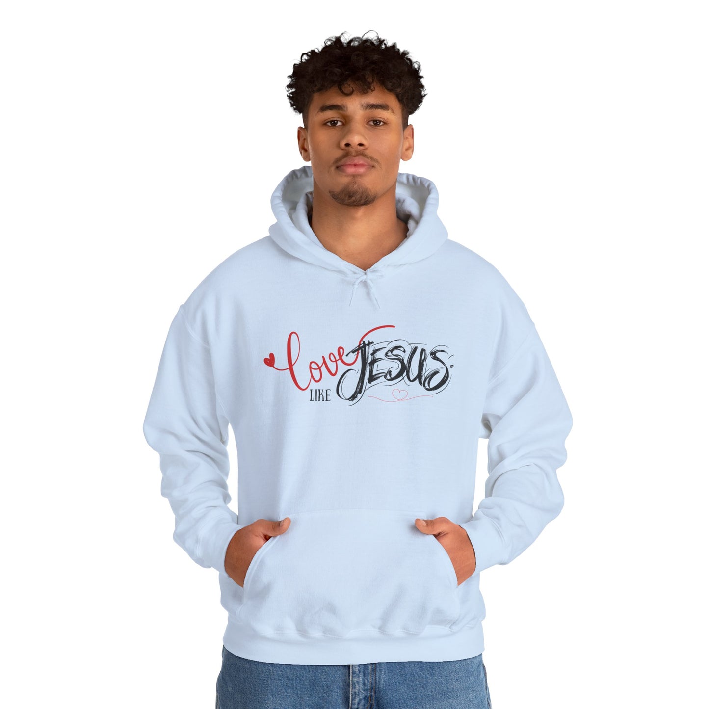 Love Like Jesus Hoodie – Unisex Christian Sweatshirt, Faith-Based Gift, Casual Religious Apparel
