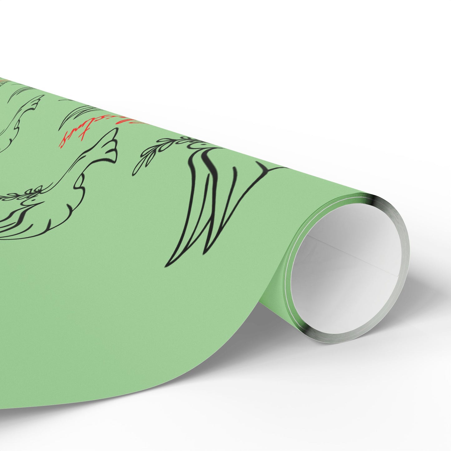 Merry Christmas Dove Wrapping Paper | Festive Gift Wrap | 3 Sizes