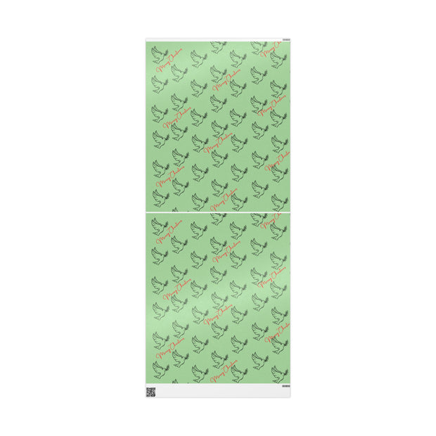 Green refrigerator with chicken pattern on a white background