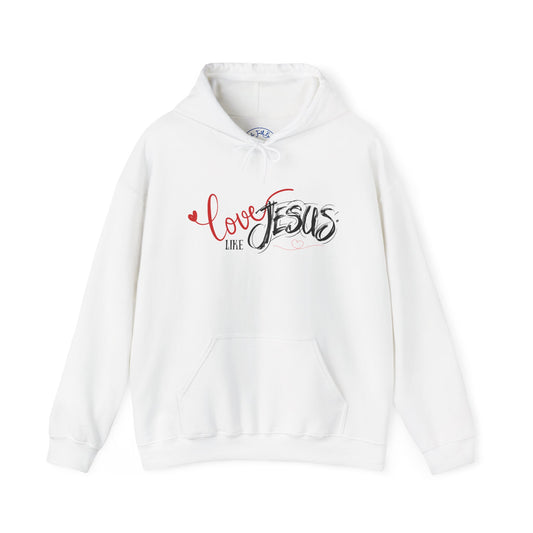 Love Like Jesus Hoodie – Unisex Christian Sweatshirt, Faith-Based Gift, Casual Religious Apparel