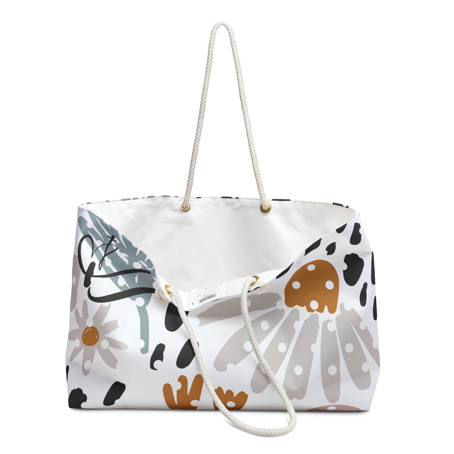 Floral Boho Weekender Bag | Oversized Travel Tote | 24x13 Weekend Bag