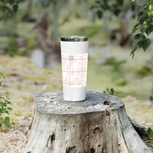 Floral Copper Tumbler – Insulated Mug for Coffee & Gifts