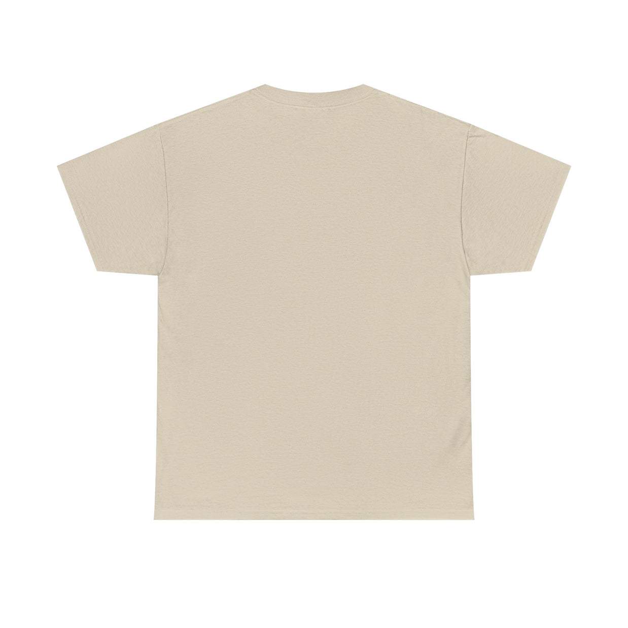 Beige t-shirt on a white background