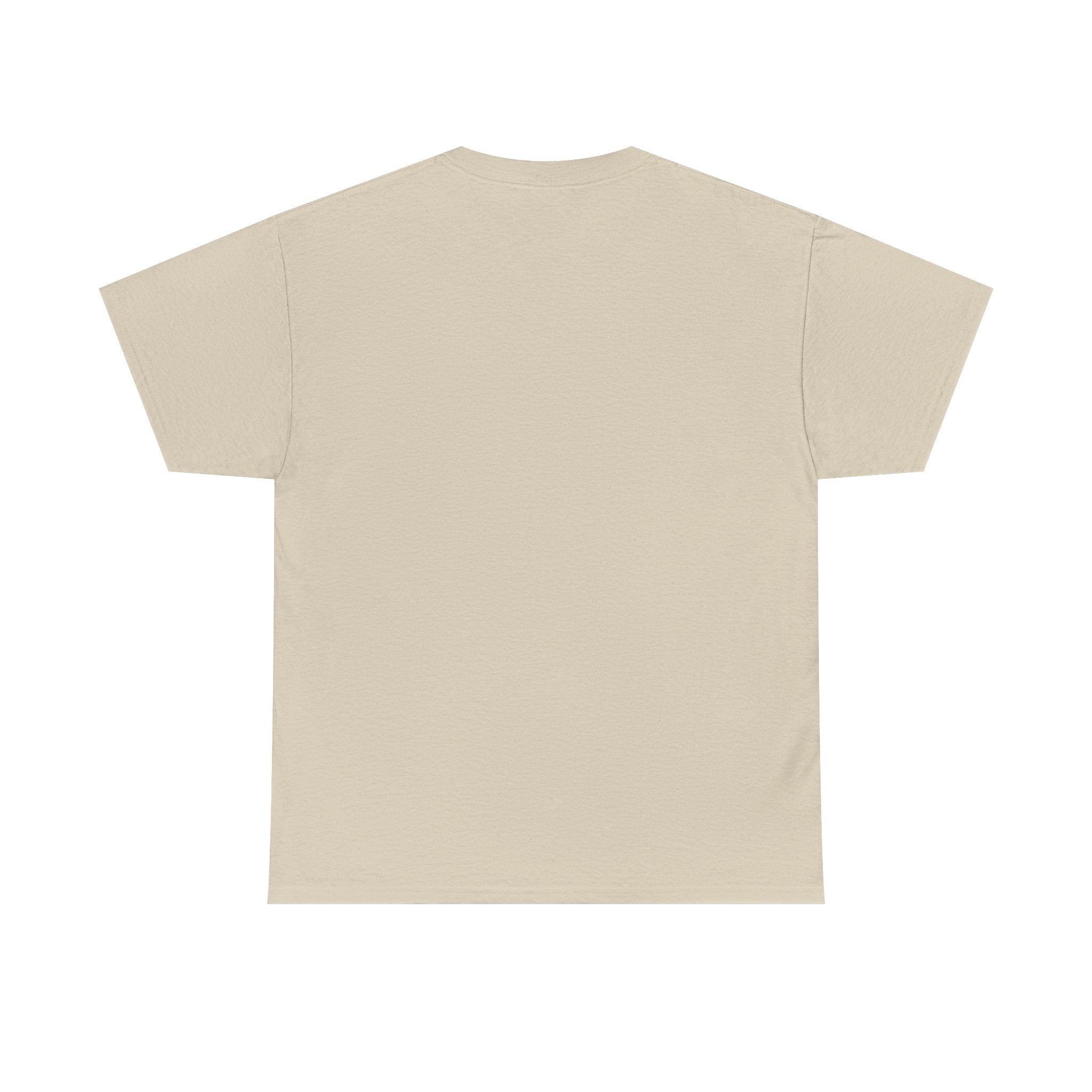 Beige t-shirt on a white background