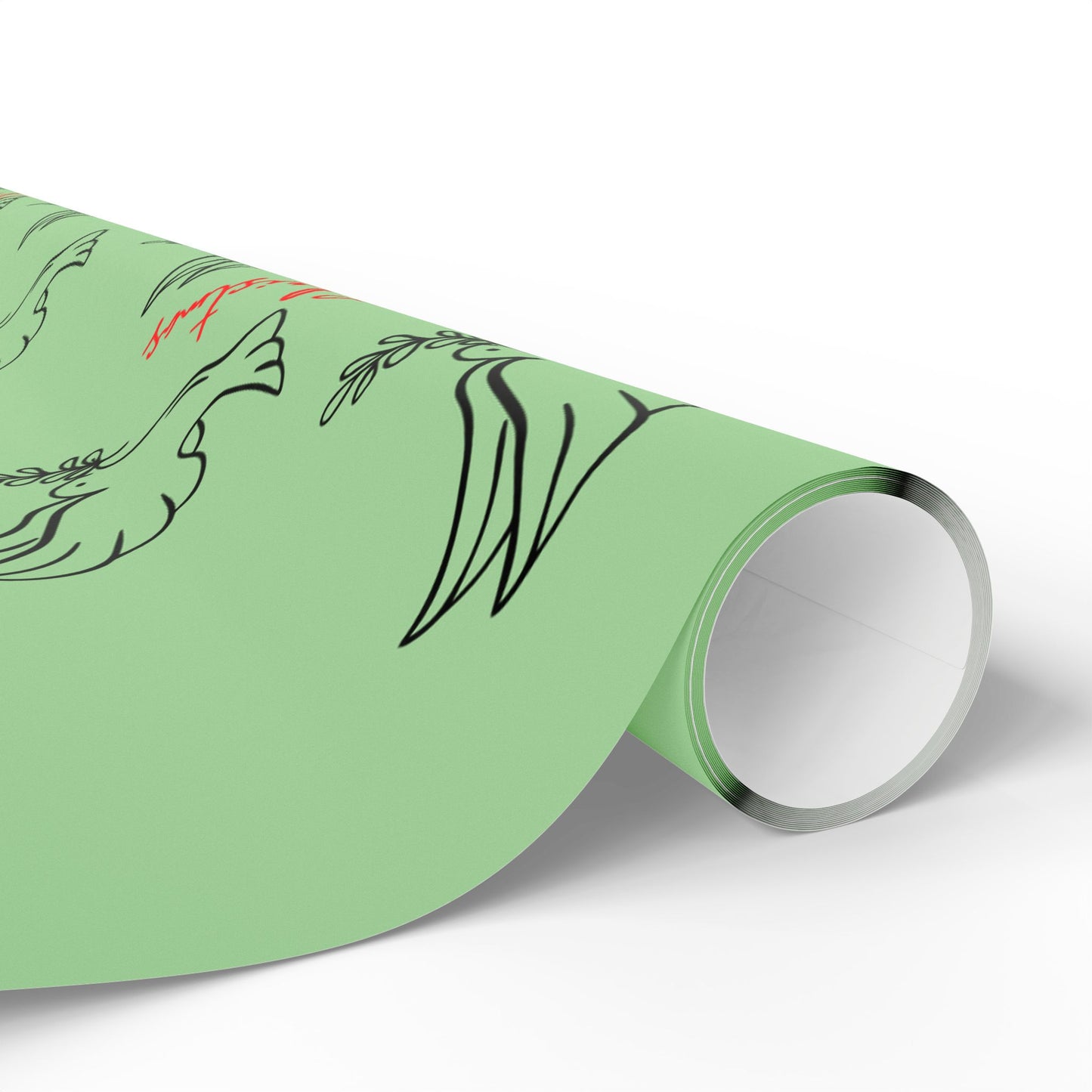 Merry Christmas Dove Wrapping Paper | Festive Gift Wrap | 3 Sizes